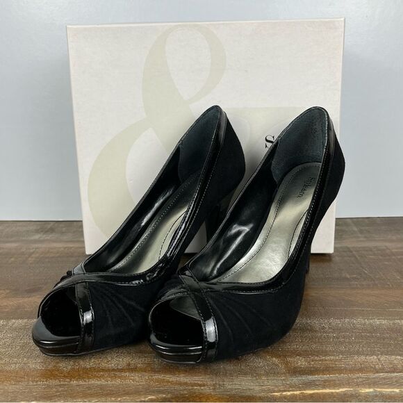 Style & Co. Black Open Toe Heels- Size 8 - Picture 1 of 5